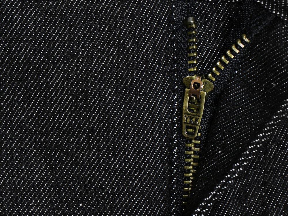 Jean ample à jambes larges en denim brut pour homme, design original 13