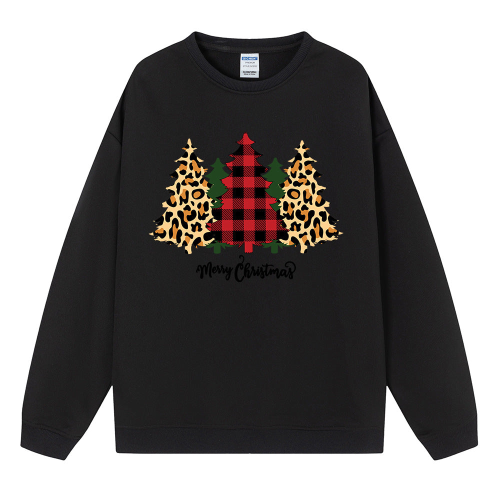 Sweat oversize sapins léopard tartan – photo 5 – Frippin'Dealz