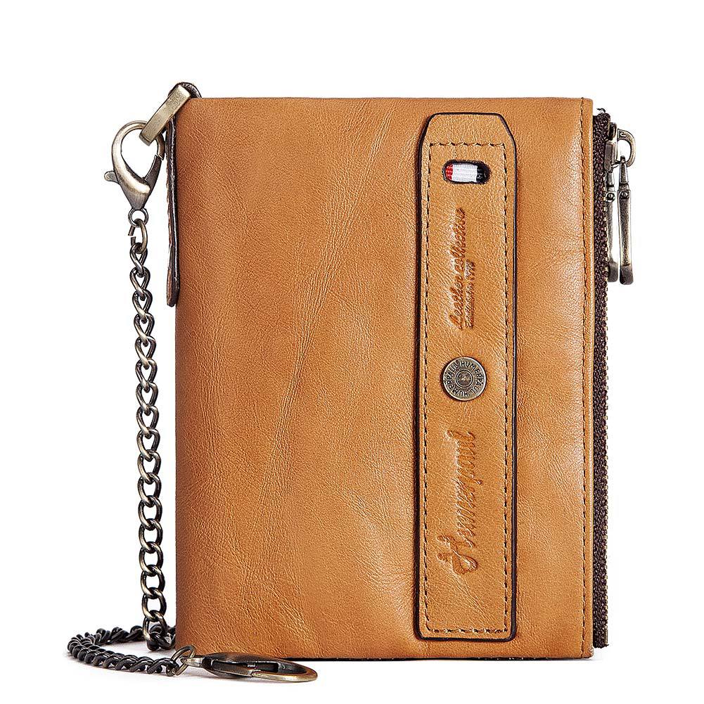 Portefeuille homme cuir de vachette RFID – photo 8 – Frippin'Dealz