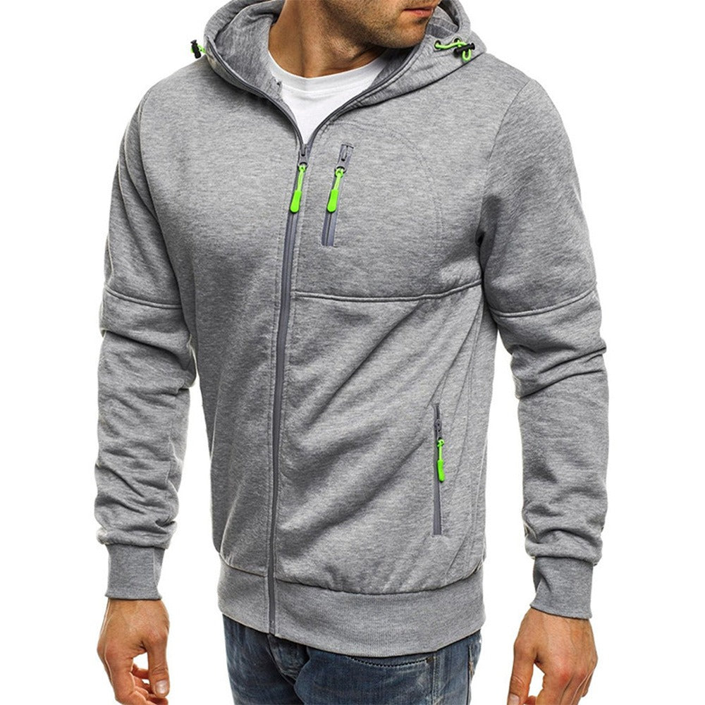 Gilet à capuche en jacquard pour homme, style sport et loisirs, 8 coloris 13