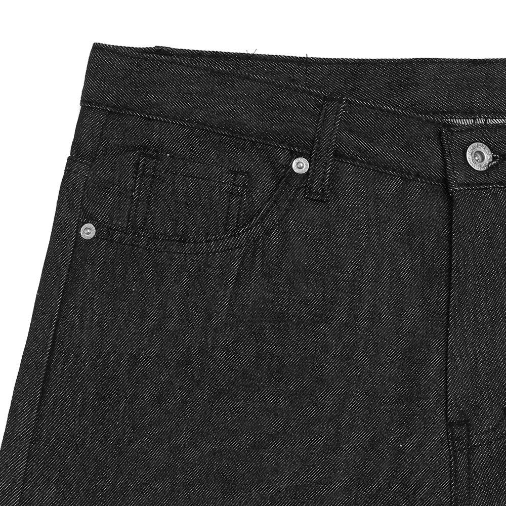Pantalon droit en denim brut pour homme, style hip-hop streetwear ample avec motif étoile 11