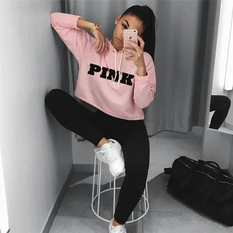 Sweat oversize court rose pour femme, lettres kawaii Harajuku, coupe ample 15