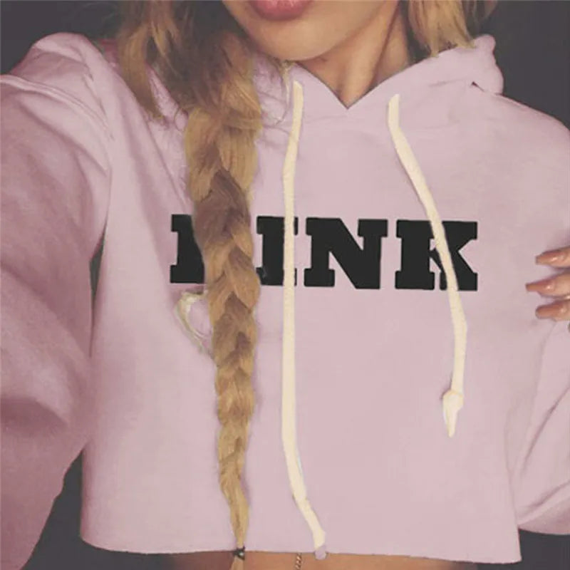 Sweat oversize court rose pour femme, lettres kawaii Harajuku, coupe ample 18