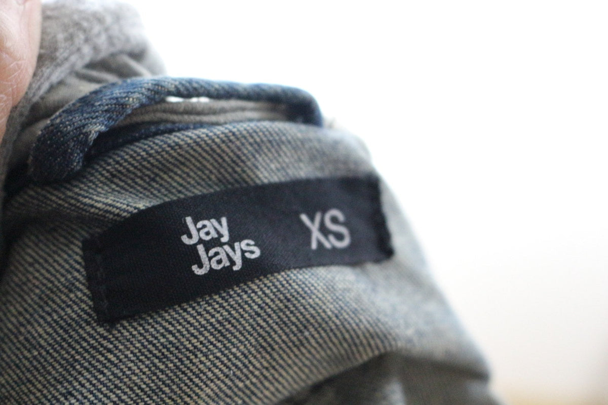 Étiquette de composition du gilet en jean Jay Jays – Frippin'Dealz