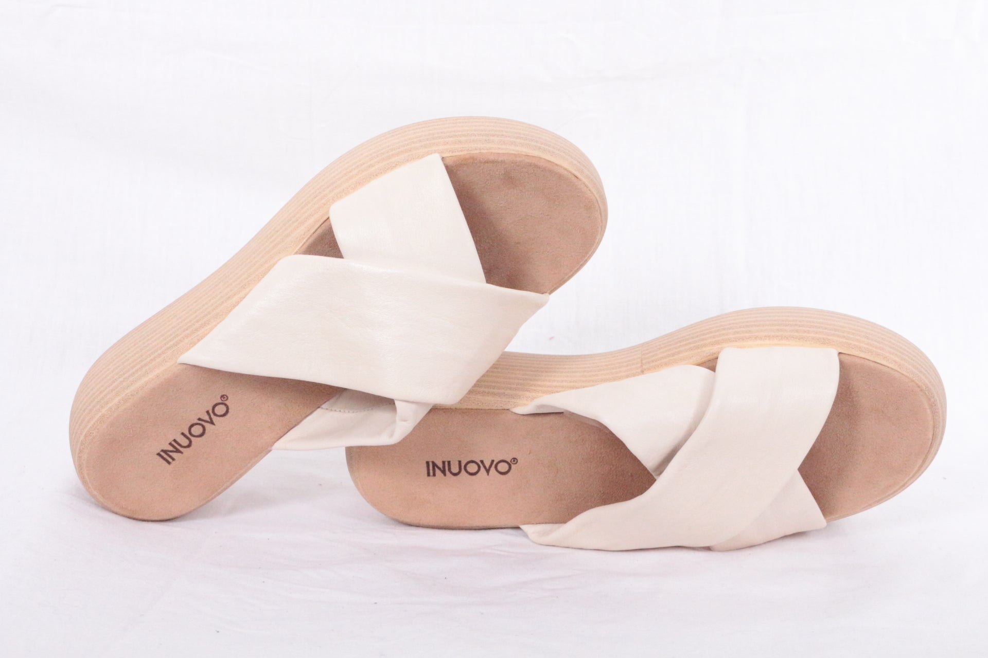 Inuovo – Pantoletten – Leder – Creme 5