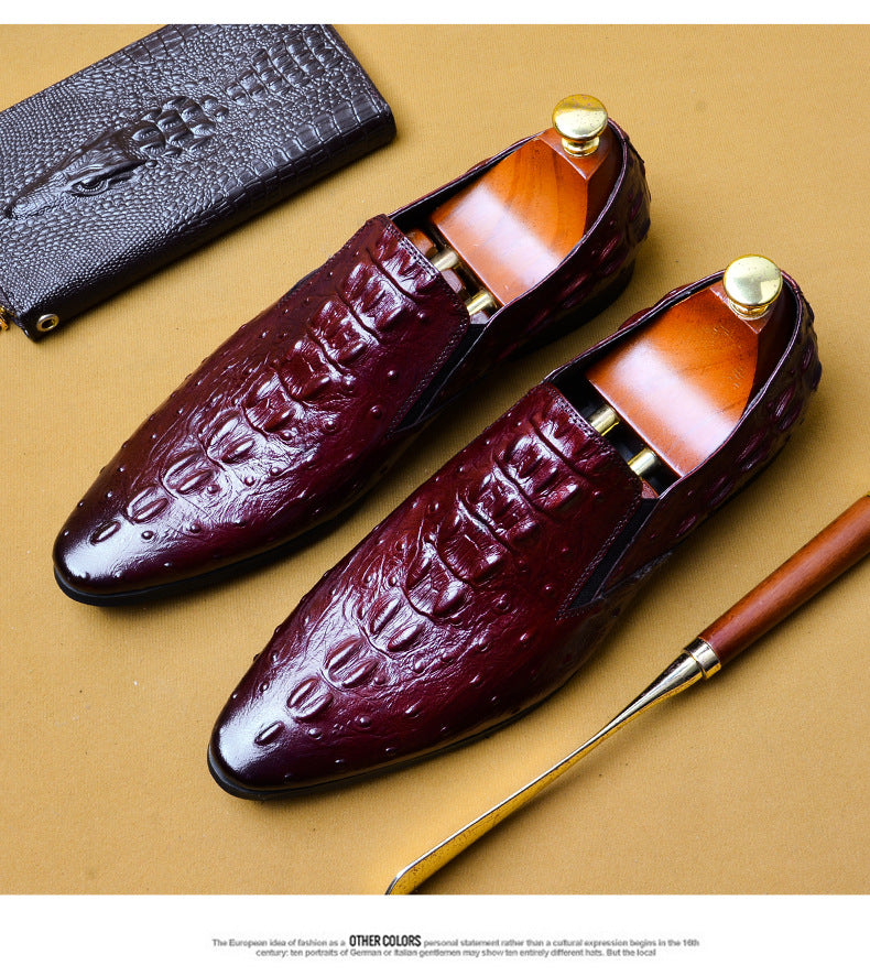Mocassins homme cuir motif crocodile – photo 17 – Frippin'Dealz