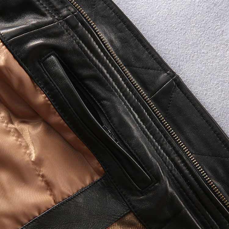 Blouson aviateur cuir de mouton homme – photo 12 – Frippin'Dealz