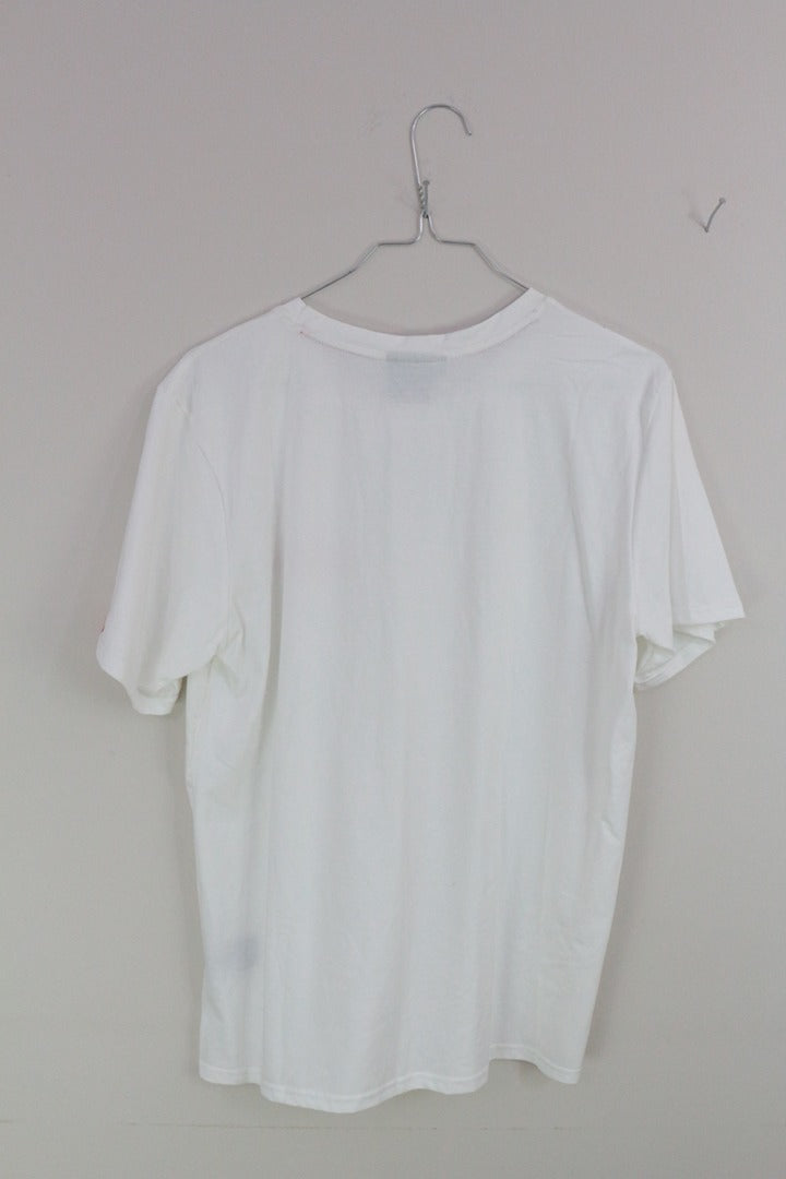 T-shirt blanc Octane & Oxygen en coton neuf taille L 5