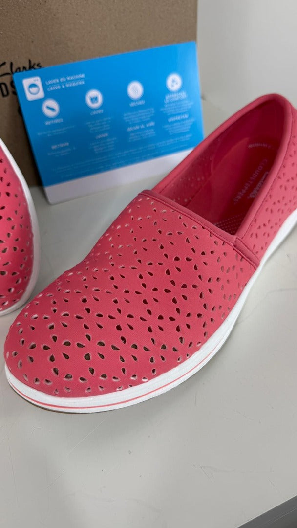 Baskets slip on Clarks Cloudsteppers rose 38.5 neuve 8