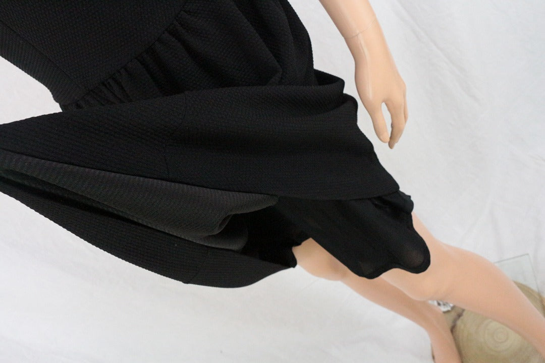 Robe Esprit noire casual midi M 10