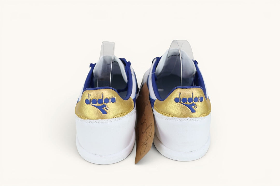 Chaussures De Foot Diadora Stabilisées Blanc Bleu Tbé 7