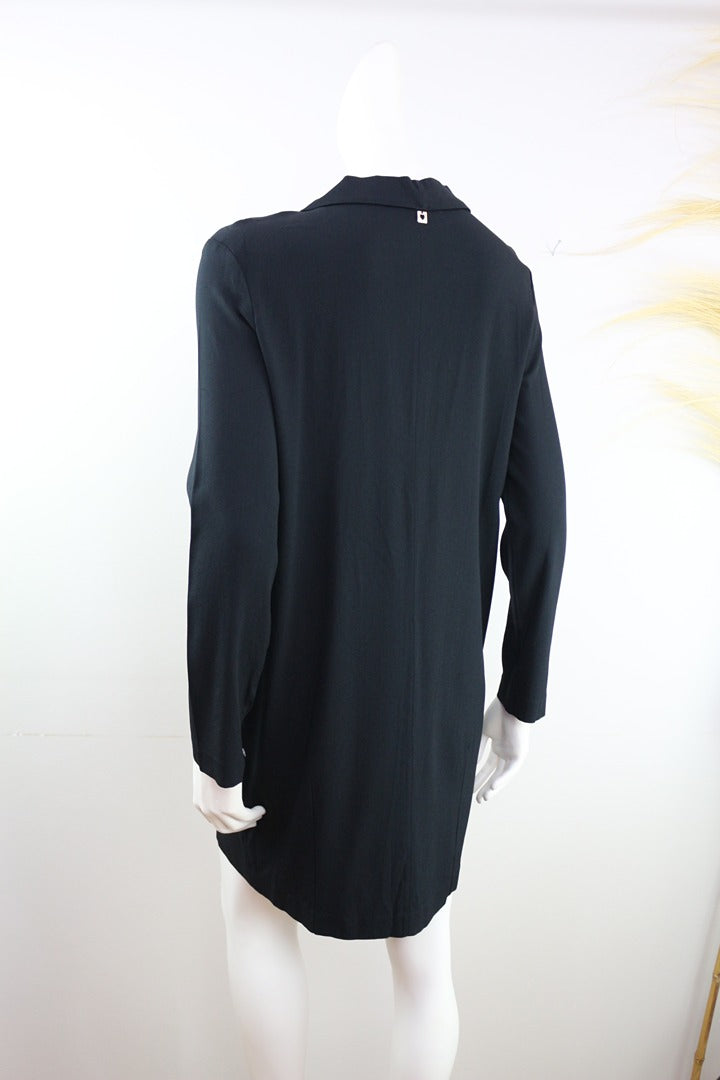 Robe noire Twinset Simona Barbieri chic vintage 90s M 7