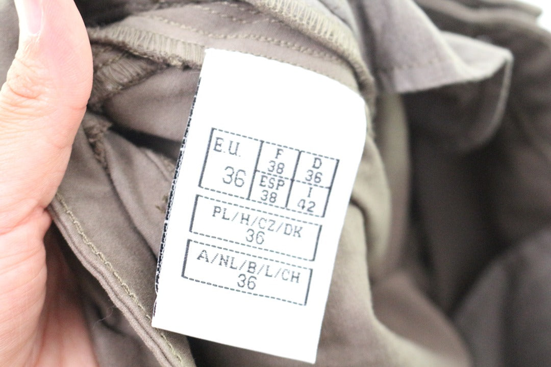 Pantalon slim C'est Beau la Vie vert kaki 38 neuf étiquette 9