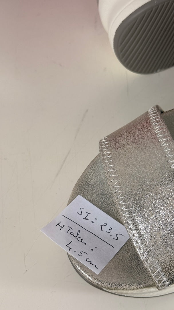 Sandales plateformes Xti argenté simili cuir 37 confort neuf 2