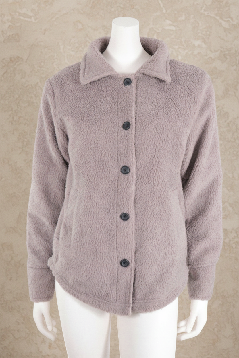 Teddy Jacket Veste Teddy Polyester Marron   Neuf 4