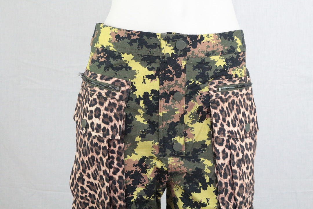 Pantalon cargo Twinset Actitude camouflage léopard M - Neuf avec étiquette 4