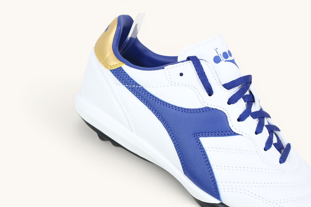 Chaussures De Foot Diadora Stabilisées Blanc Bleu Tbé 2