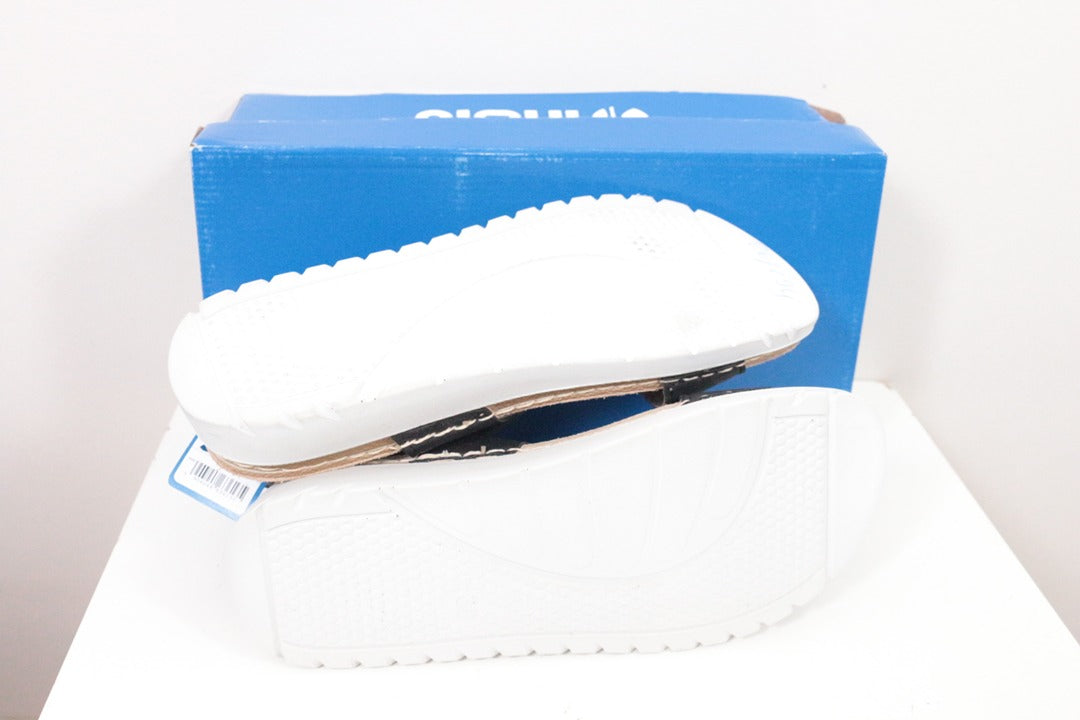 Sandales plates en cuir noir Inblu neuves taille 38 6