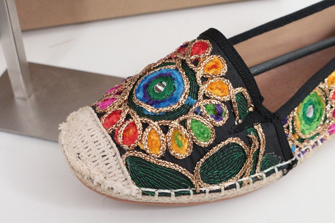 Espadrilles Métamorf'ose Elue Par Nous brodées noir 39 3
