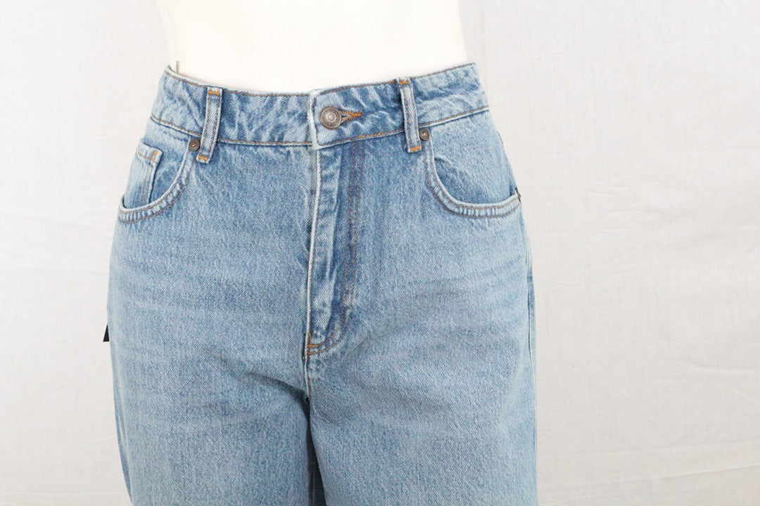 Jean Sisley droit bleu clair coton taille 32 Neuf Y2k 2