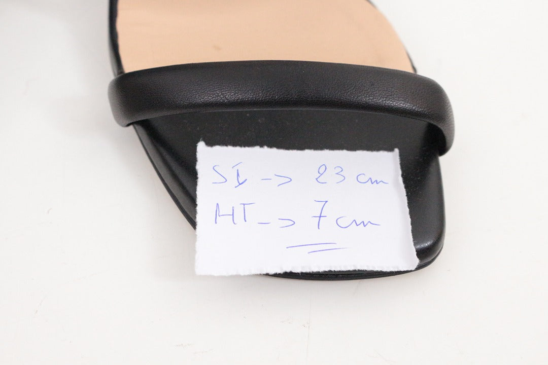 Sandales à talons Toi&moi en cuir noir et blanc taille 37 8