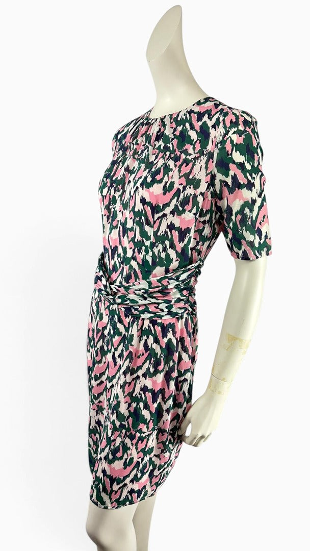 Robe Whistles soie multicolore imprimé abstrait Fr 40 L chic 10