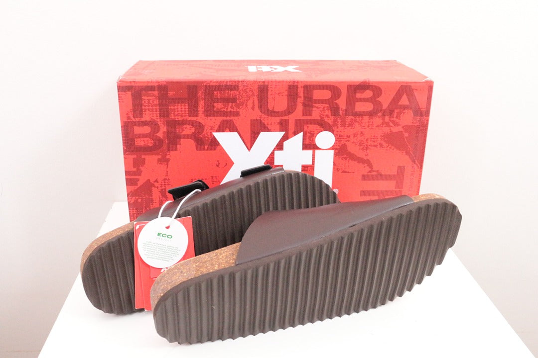 Xti Sandales Mules Simili Cuir Noir 41 Neuves 12