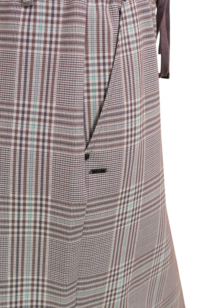 Jupe droite Cecil marron carreaux taille S - Neuf avec étiquette 5