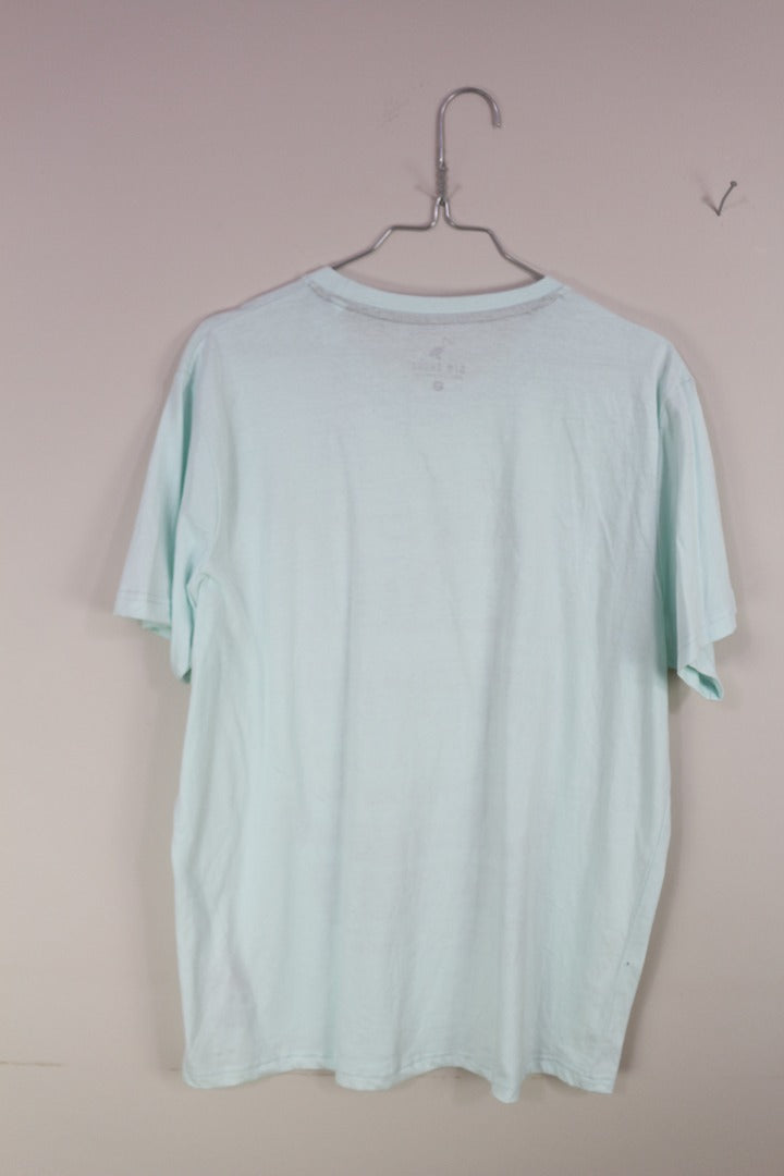 T-shirt Fatface imprimé bleu ciel coton homme neuf avec étiquette L 4