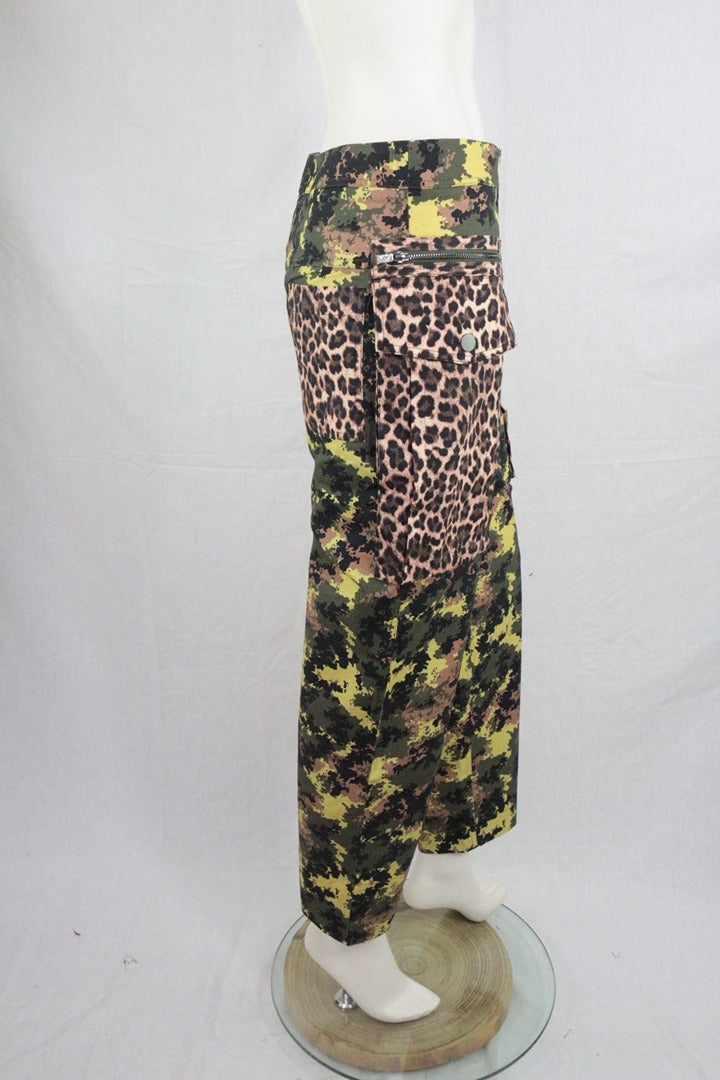 Pantalon cargo Twinset Actitude camouflage léopard M - Neuf avec étiquette 5