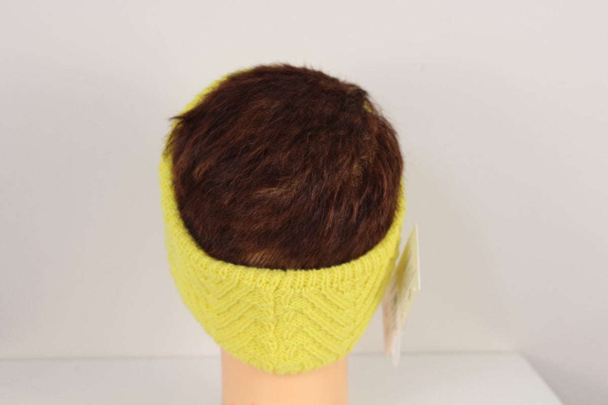 Bandeau Twentyfour jaune en maille chevrons, vue de dos – Frippin'Dealz