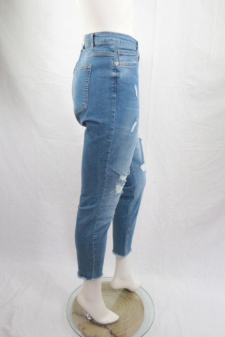 Jean Lc Waikiki skinny bleu clair destroy taille 46 - Neuf avec étiquette 8