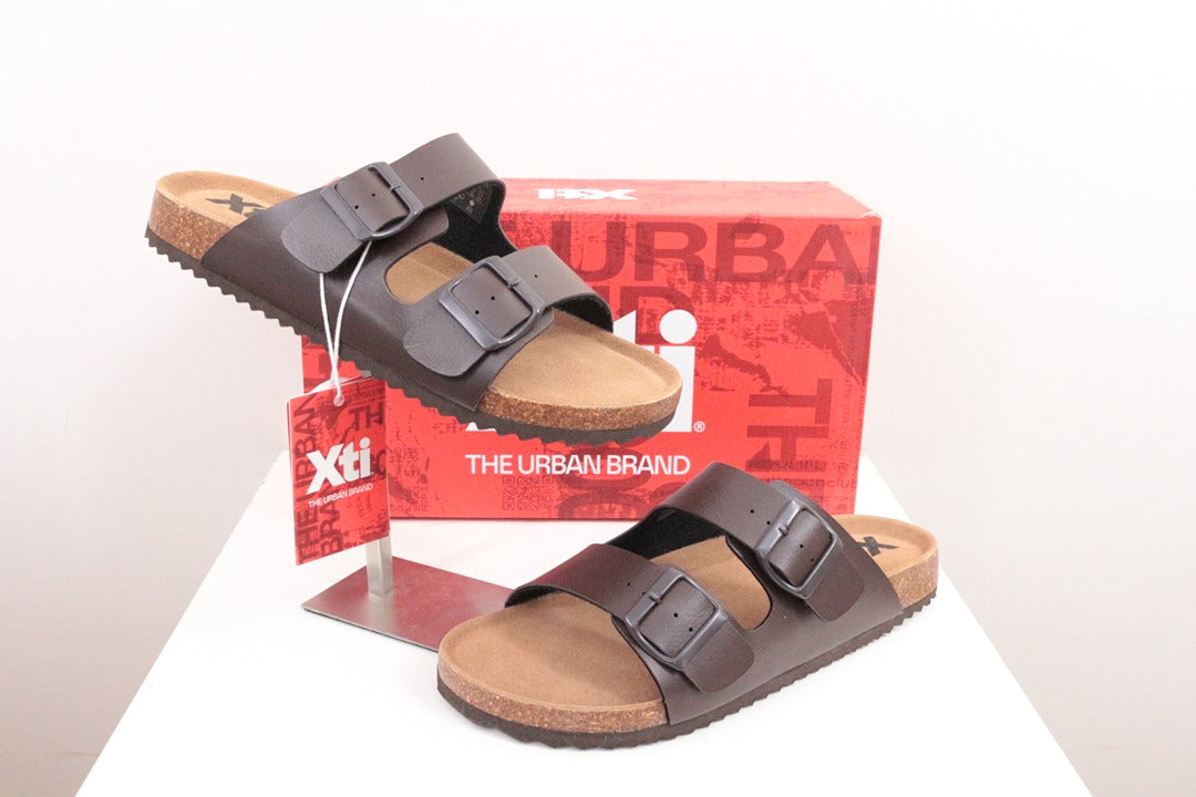 Xti Sandales Mules Simili Cuir Noir 41 Neuves 7