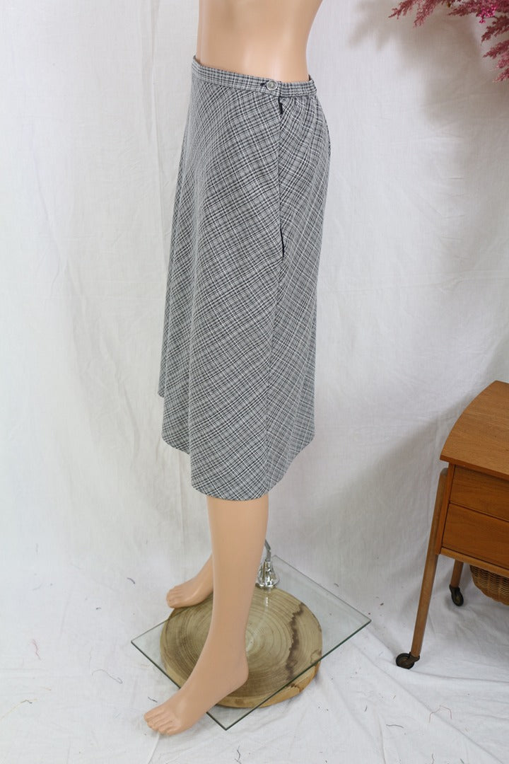 Jupe midi Weyburn gris chiné carreaux taille 44 6