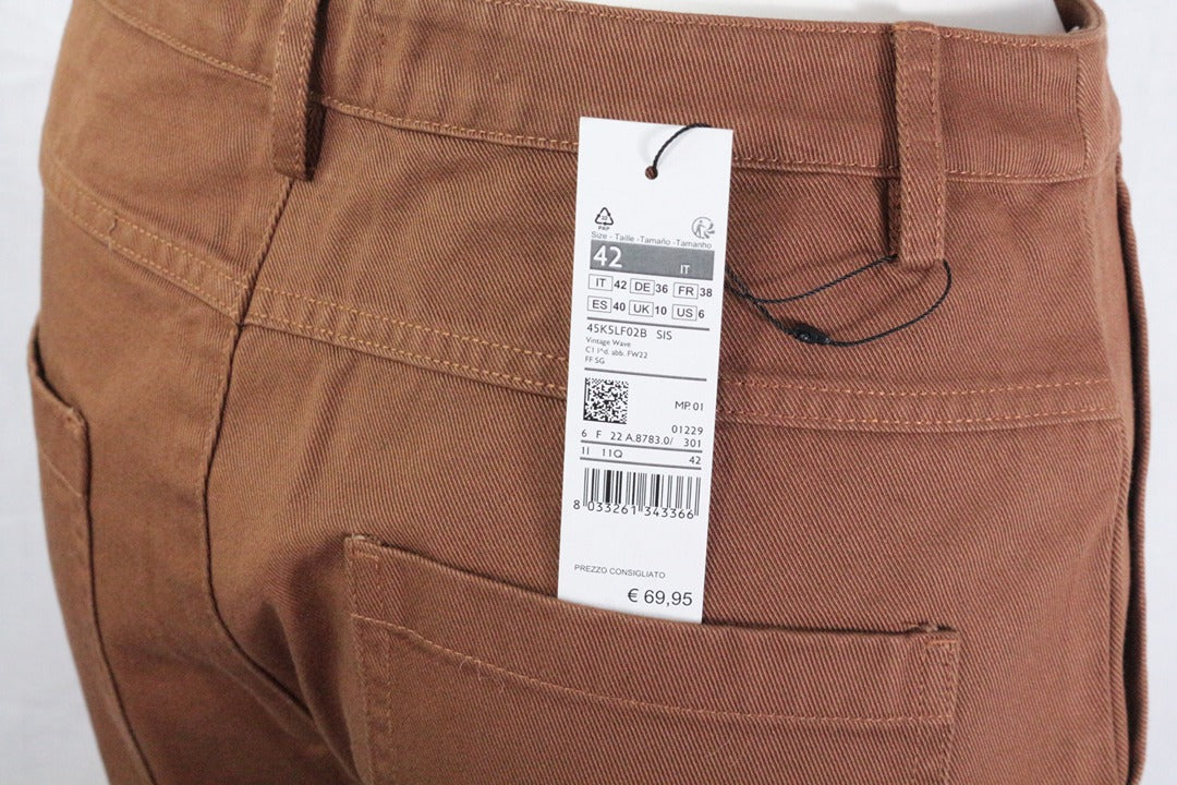 Pantalon Sisley marron taille haute 42 - Neuf avec étiquette vintage 10