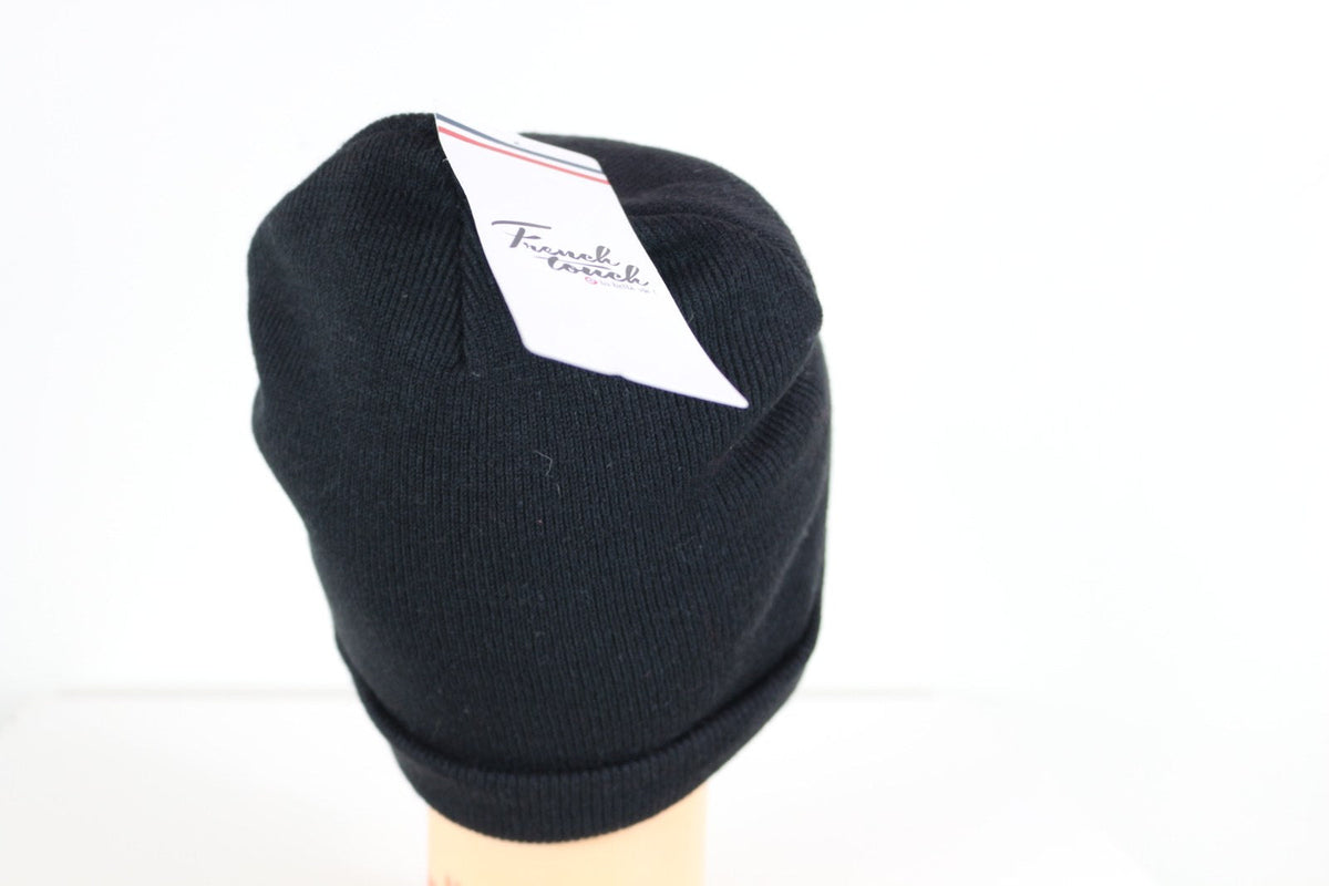 Bonnet French Touch noir vu de dos avec étiquette de marque attachée – Frippin'Dealz