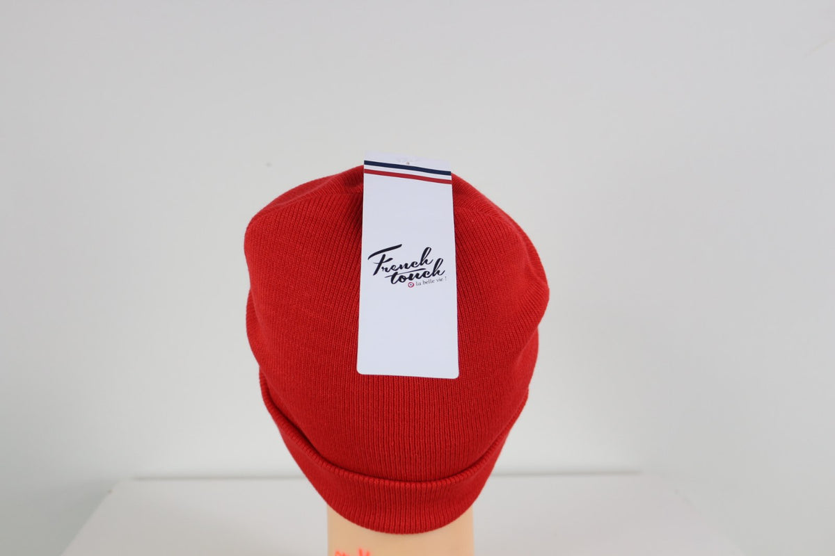 Bonnet French Touch rouge avec étiquette cartonnée French Touch – Frippin'Dealz