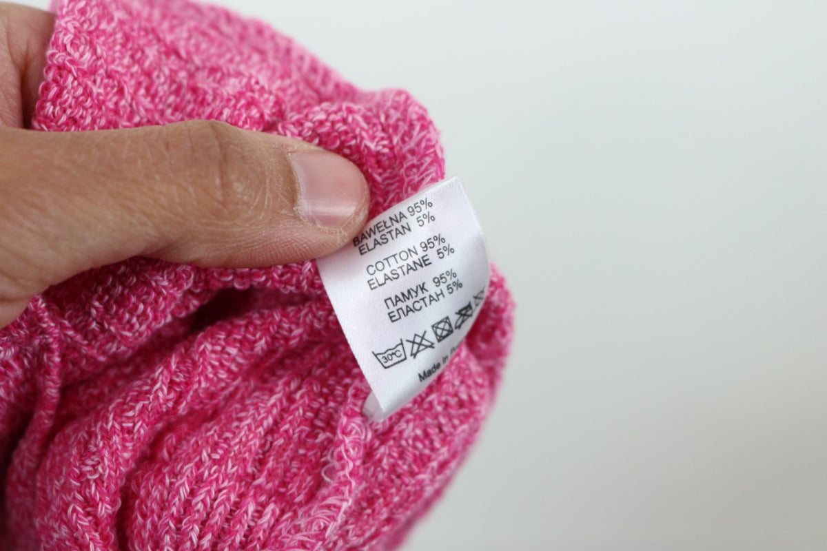 Étiquette de composition du bonnet PaMaMi, 95 % coton 5 % élasthanne – Frippin'Dealz