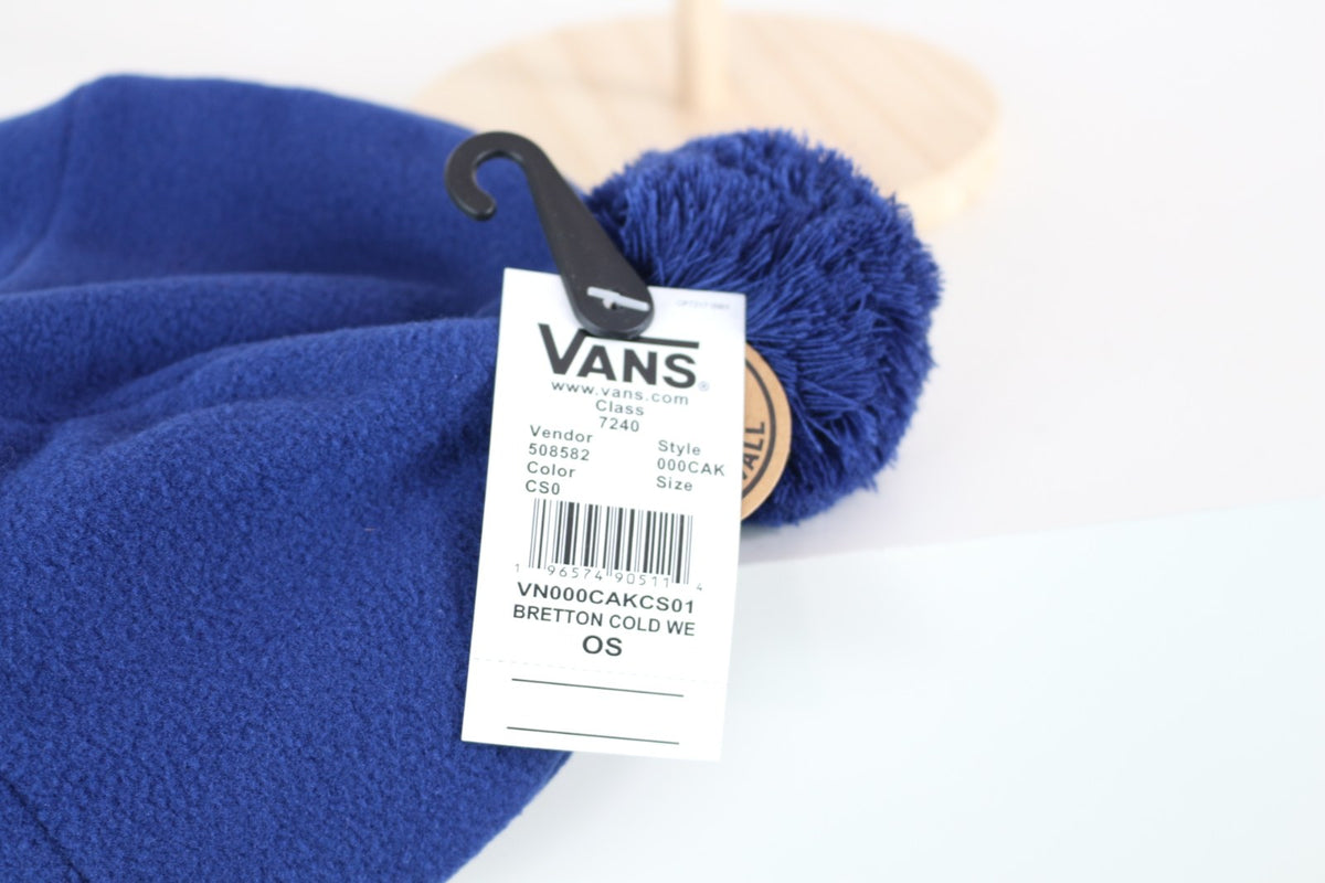 Étiquette produit Vans Bretton Cold Weather, taille OS, avec code-barres – Frippin'Dealz