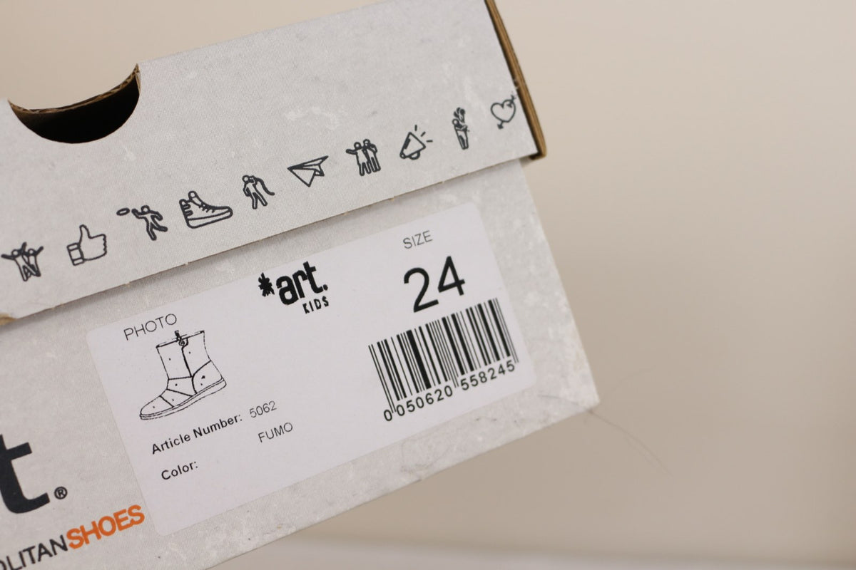 Étiquette de la boîte des bottes Art Kids, modèle 5062 Fumo, taille 24 – Frippin'Dealz