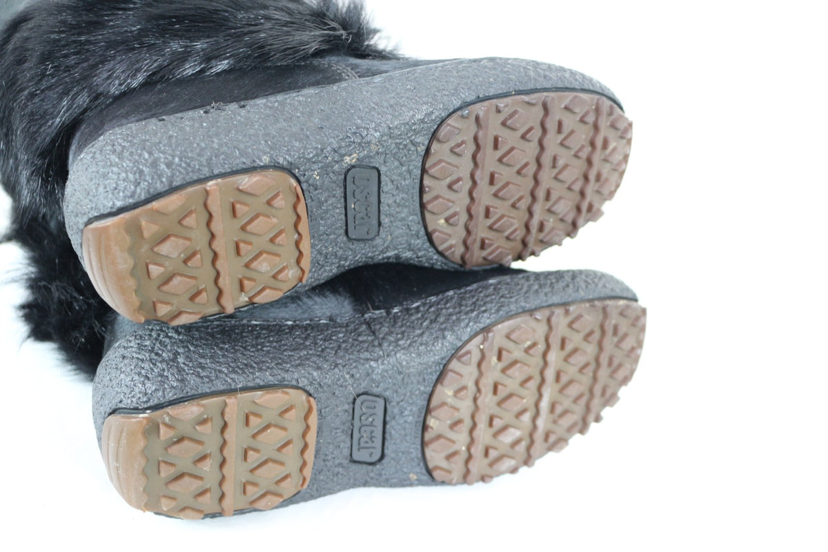 Semelles crantées des bottes Oscar noires en gomme – Frippin'Dealz