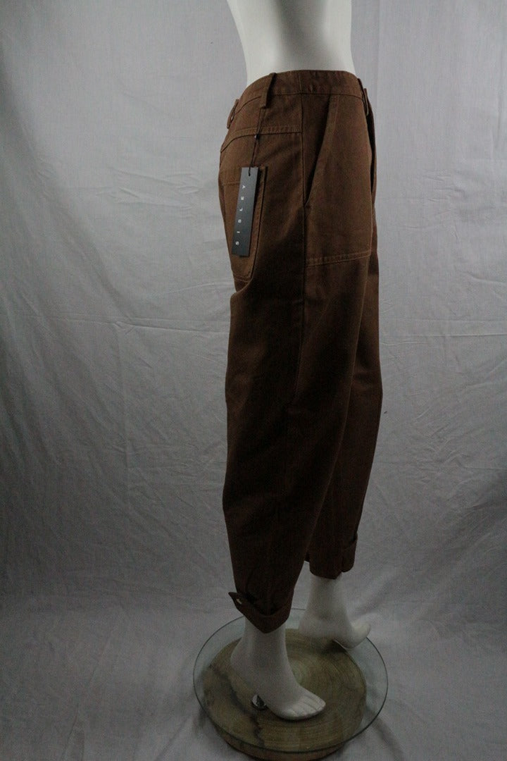 Pantalon Sisley marron taille haute 42 - Neuf avec étiquette vintage 7
