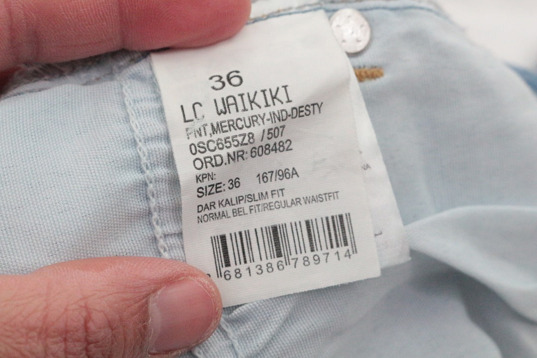Jean Lc Waikiki skinny bleu clair destroy taille 46 - Neuf avec étiquette 4