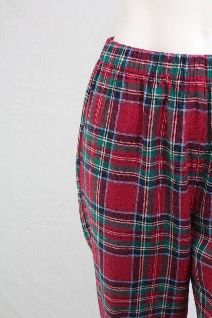 Pantalon pyjama Oysho tartan rouge écossais S neuf avec étiquette 3