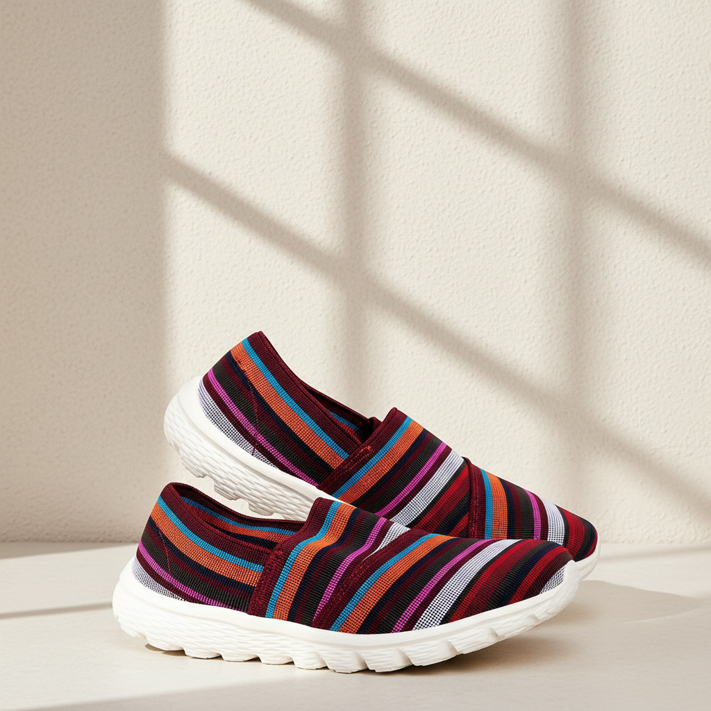 Rock Spring Baskets Femme Tressées Multicolores Textile Confort