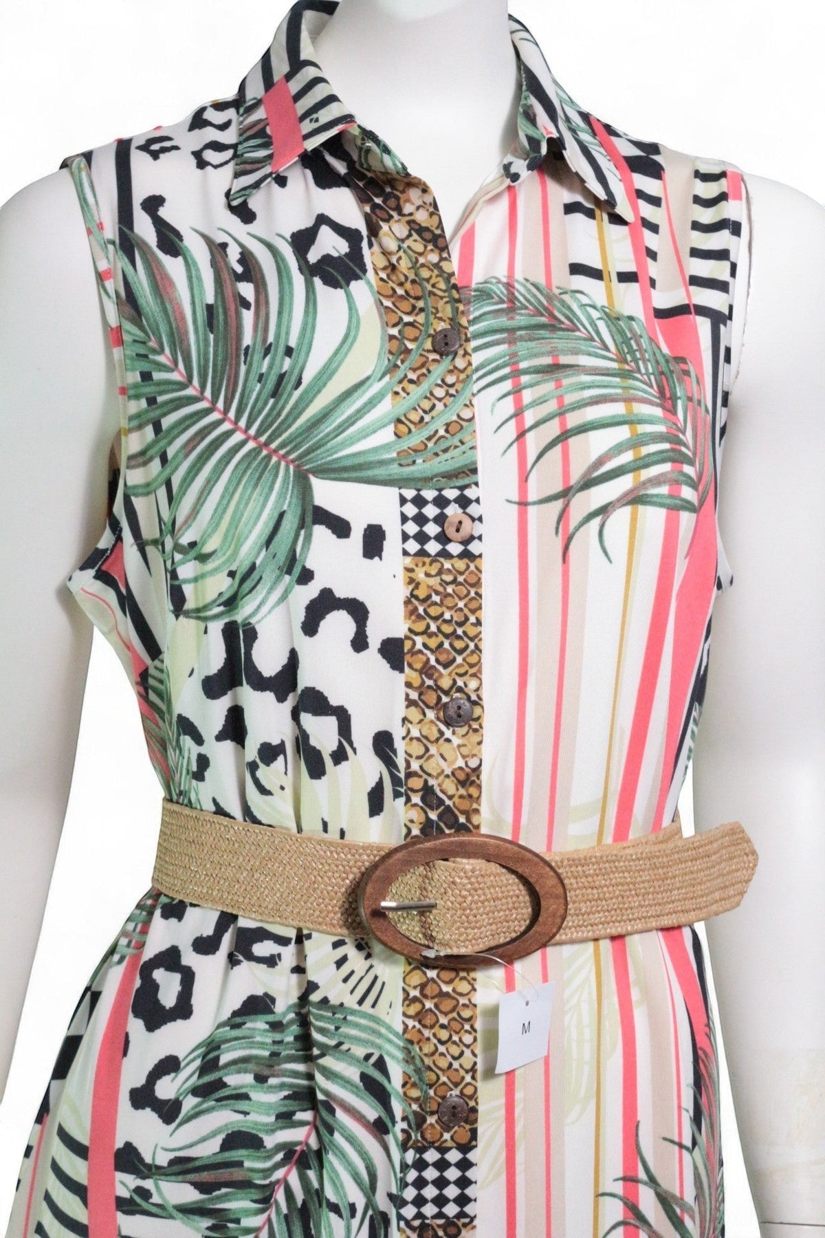 K design – Robe mi-longue – Polyester – Blanc, multicolore | Frippin'Dealz – photo 10