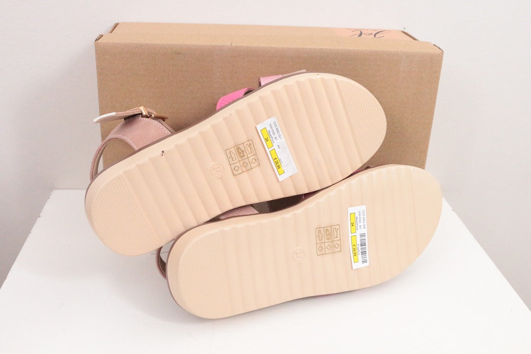 Sandales filles Bristol rose métallique neuves 34 7