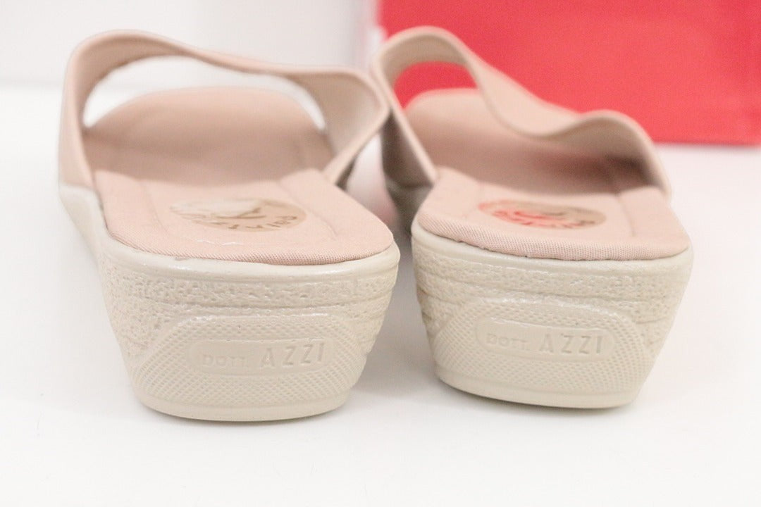 Mules compensées Patrizia Azzi tissu crème 38 très bon état 9