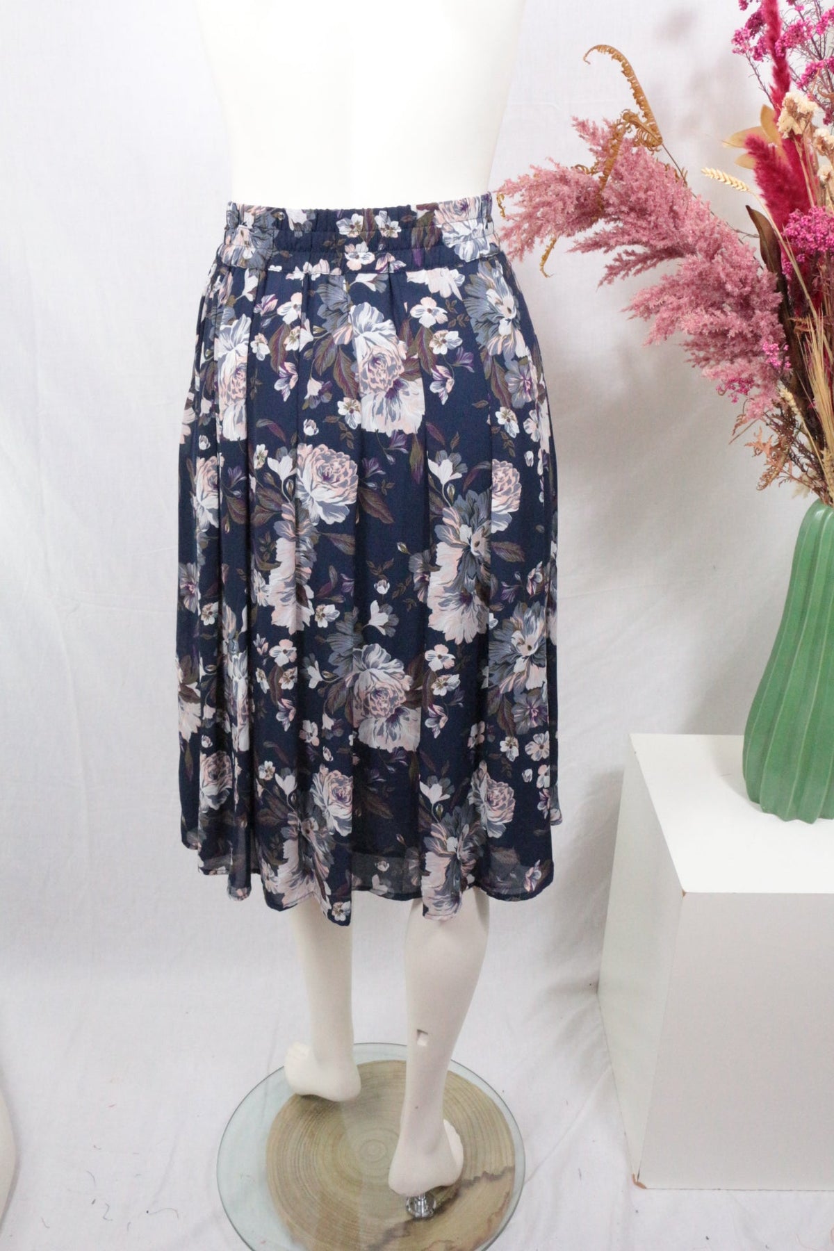 Damart Jupe mi-longue Polyester Bleu XXL Très bon état | Frippin'Dealz – photo 4