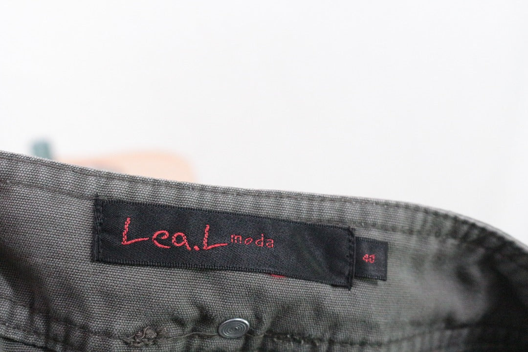 Pantalon cargo Lea L Moda coton kaki 40 style militaire 9